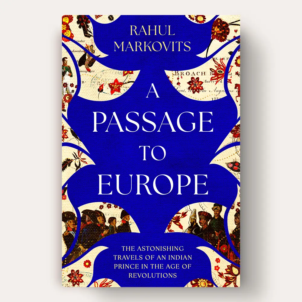 A tapestry of illustrations taken from Indian folklore and crafted into a book cover.